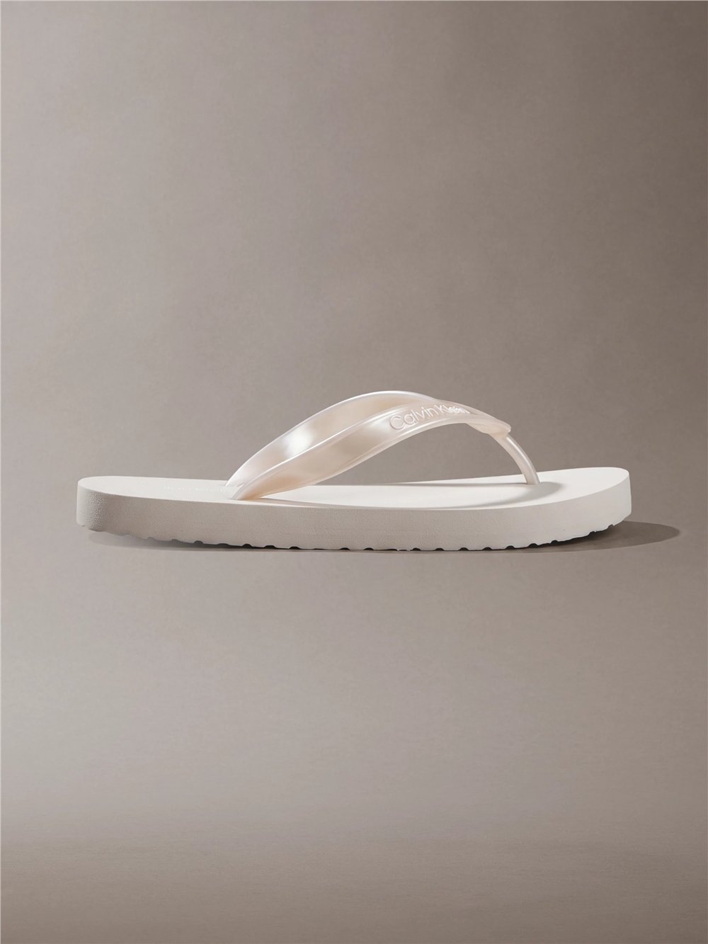 Calvin Klein Flip Flop Tpu Metall Kadın Terlik Gri