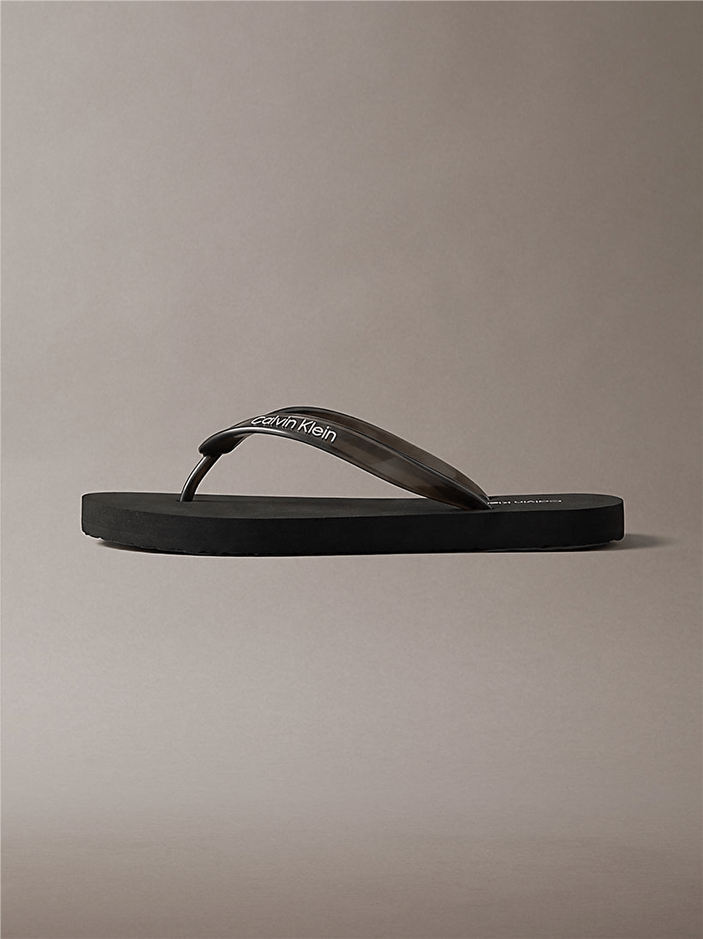 Calvin Klein Flip Flop Tpu Metall Kadın Terlik Siyah