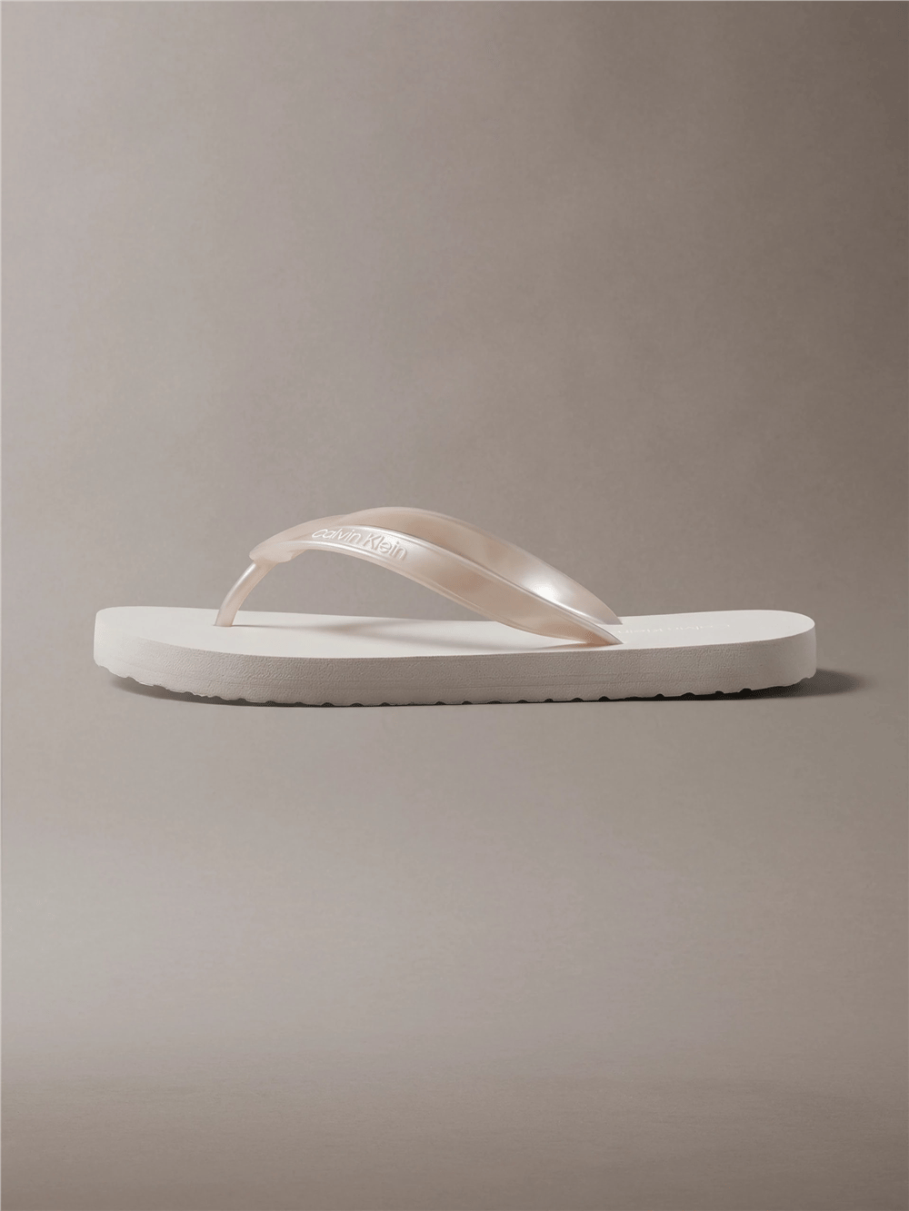 Calvin Klein Flip Flop Tpu Metall Kadın Terlik Gri