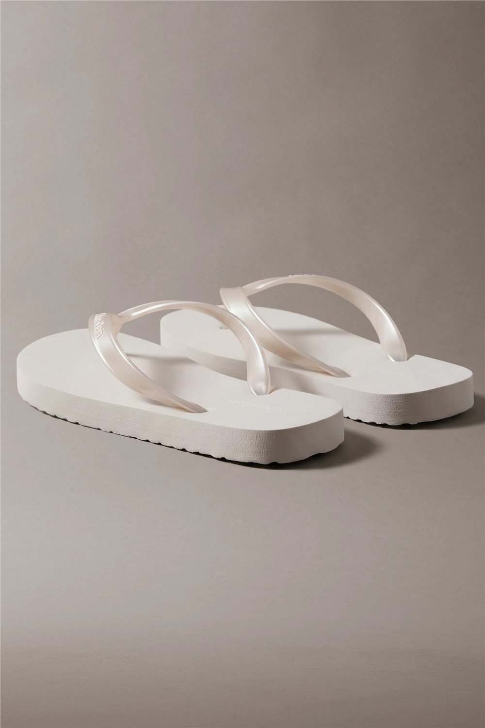 Calvin Klein Flip Flop Tpu Metall Kadın Terlik Gri