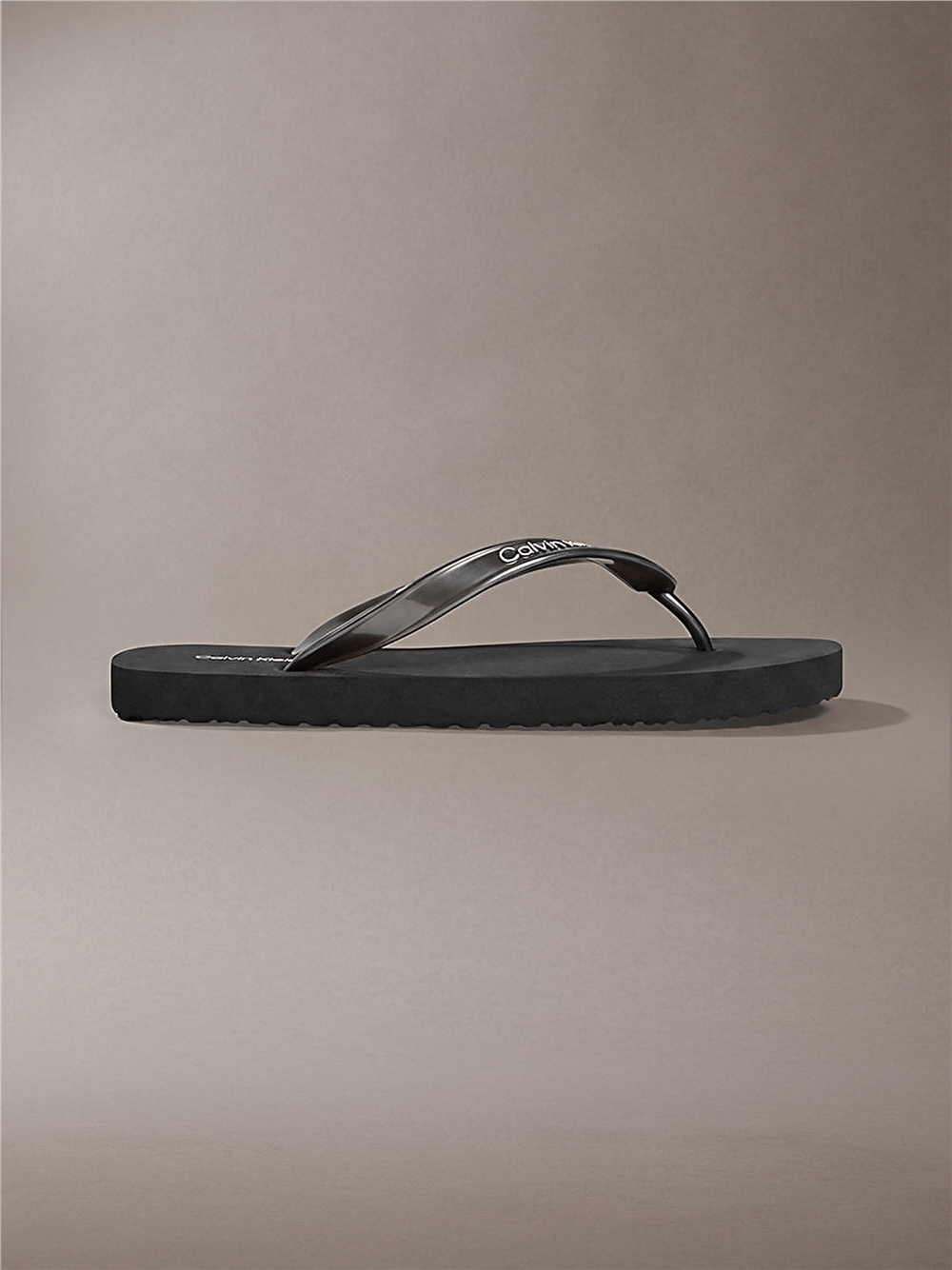 Calvin Klein Flip Flop Tpu Metall Kadın Terlik Siyah