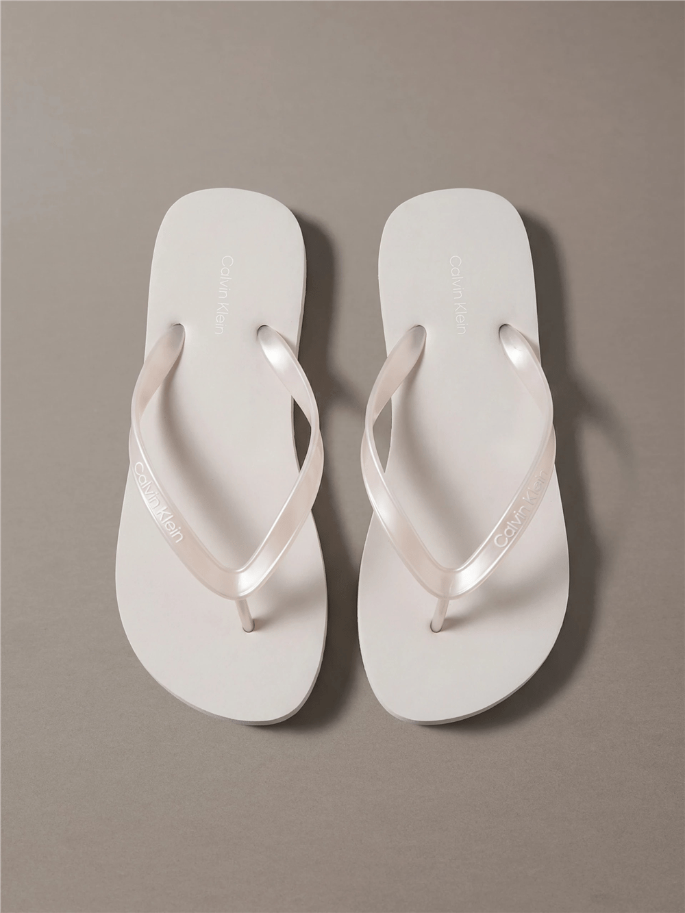 Calvin Klein Flip Flop Tpu Metall Kadın Terlik Gri