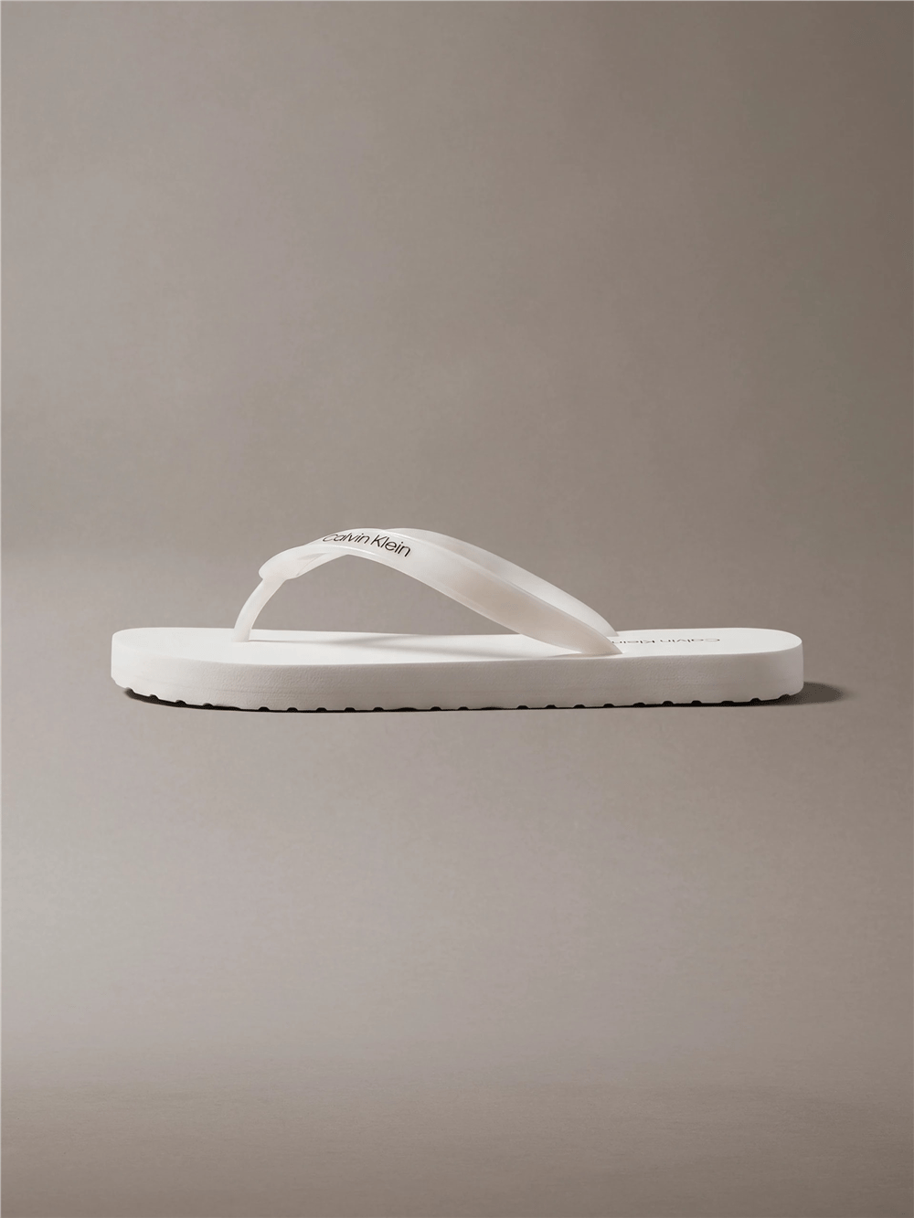 Calvin Klein Flip Flop Tpu Metall Kadın Terlik Beyaz