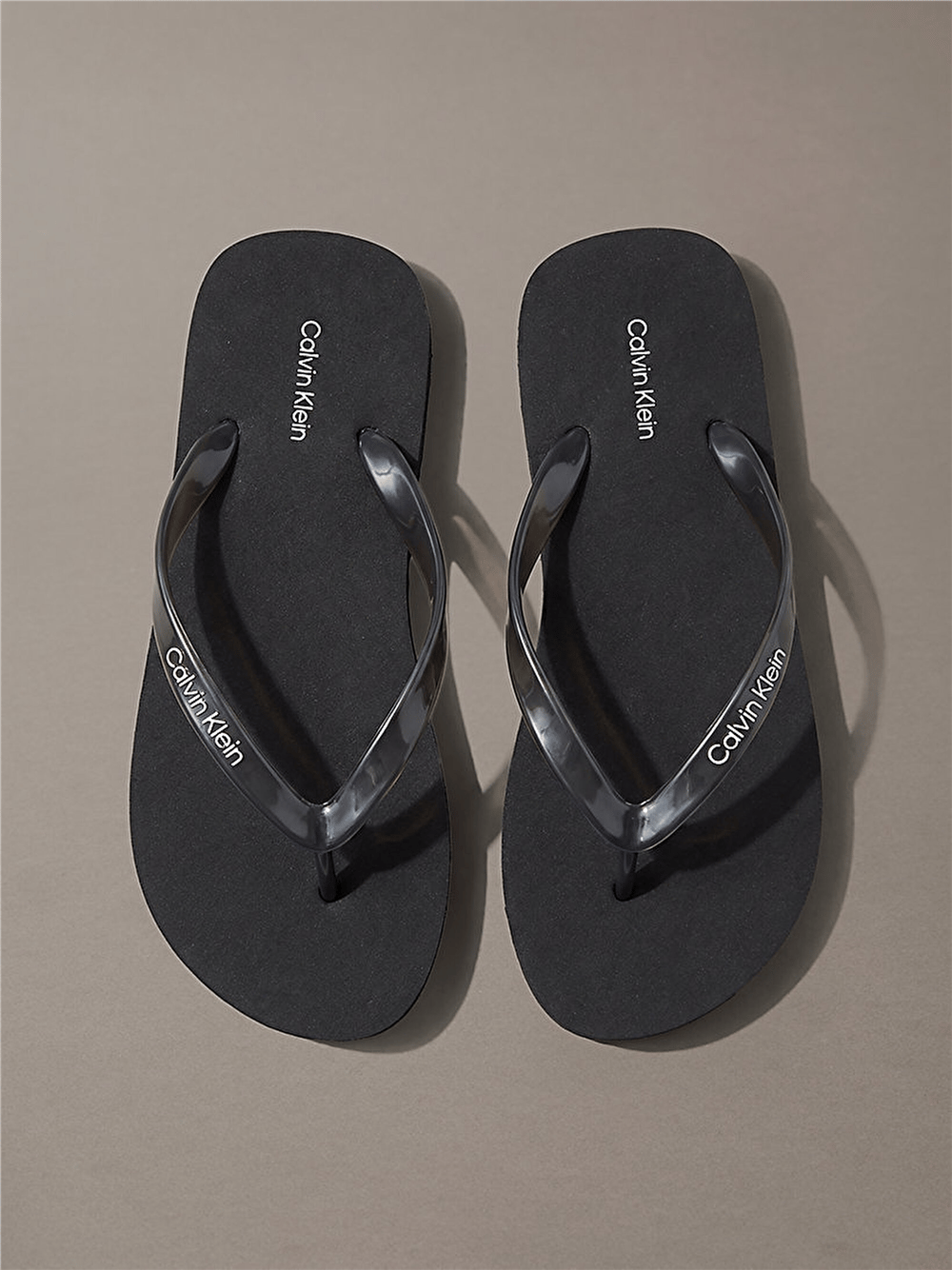 Calvin Klein Flip Flop Tpu Metall Kadın Terlik Siyah