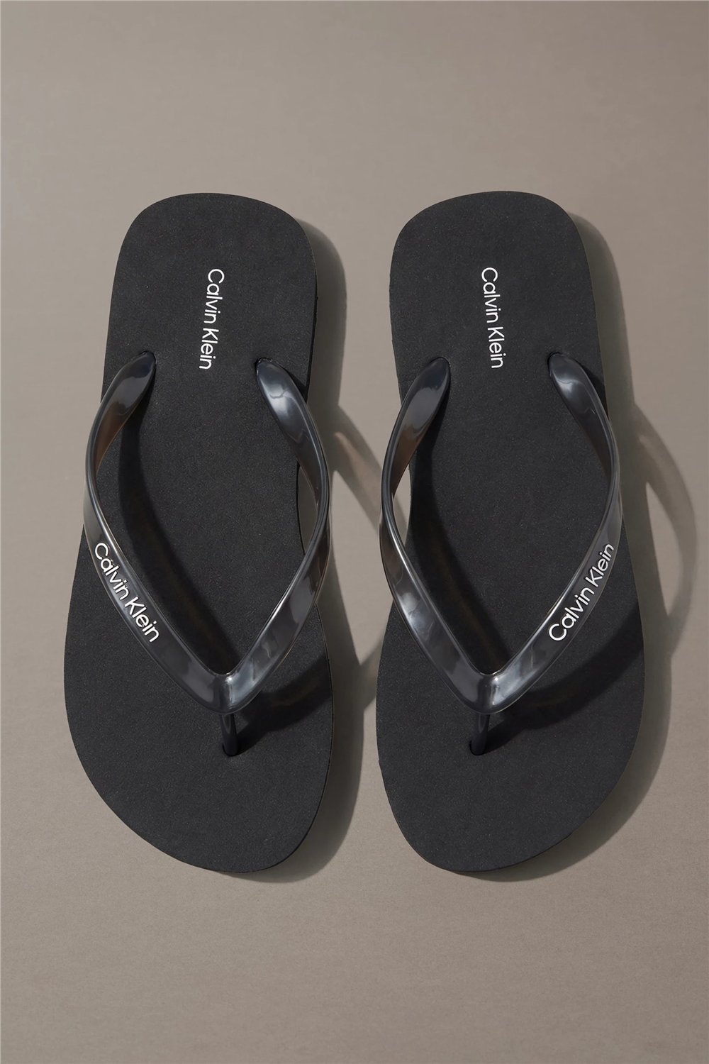Calvin Klein Flip Flop Tpu Metall Kadın Terlik Siyah