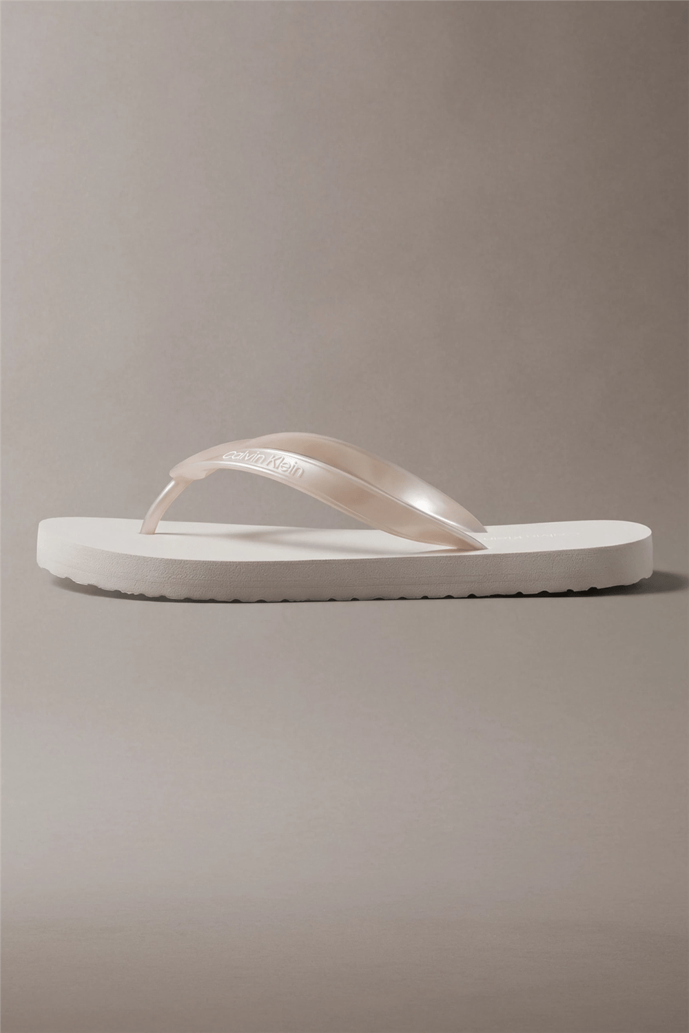 Calvin Klein Flip Flop Tpu Metall Kadın Terlik Gri