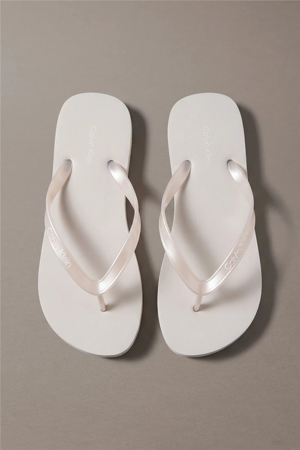 Calvin Klein Flip Flop Tpu Metall Kadın Terlik Gri