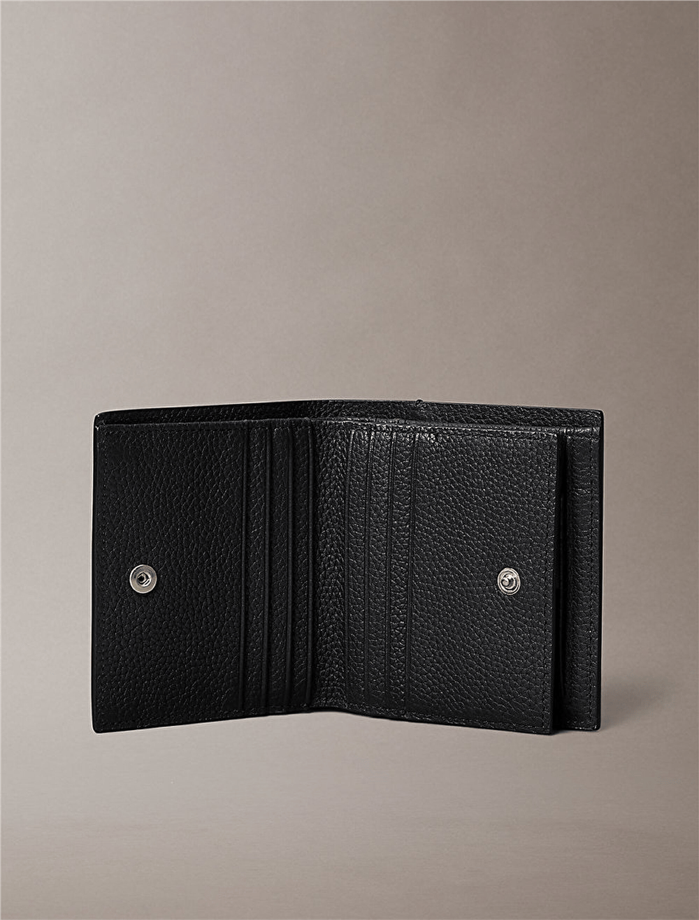 Calvin Klein Foil Emboss Slim Trifold W Coin Erkek Cüzdan Siyah