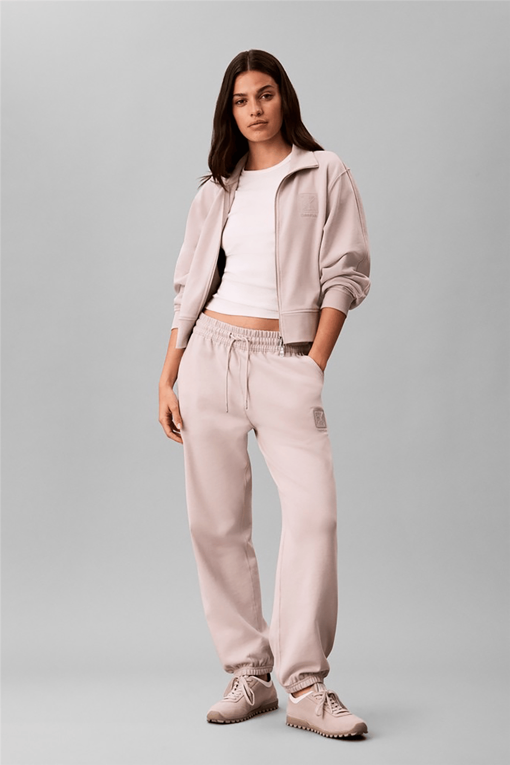 Calvin Klein French Terry Emblem Relaxed Jogg Kadın Eşofman Altı