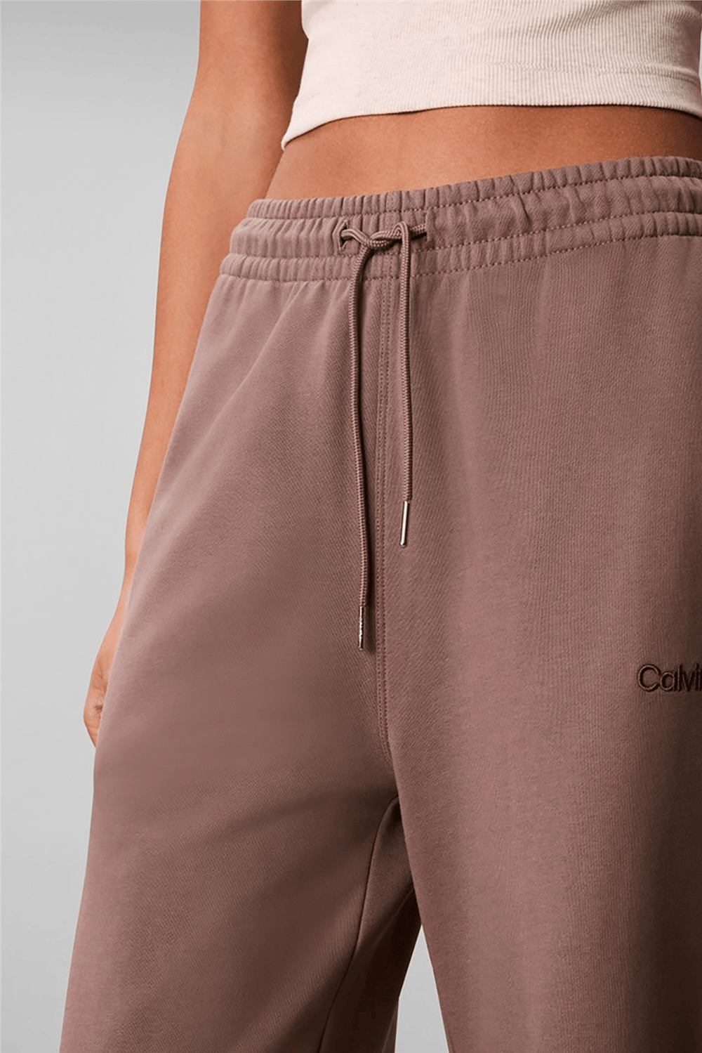 Calvin Klein French Terry Standard Logo Botto Kadın Eşofman Altı