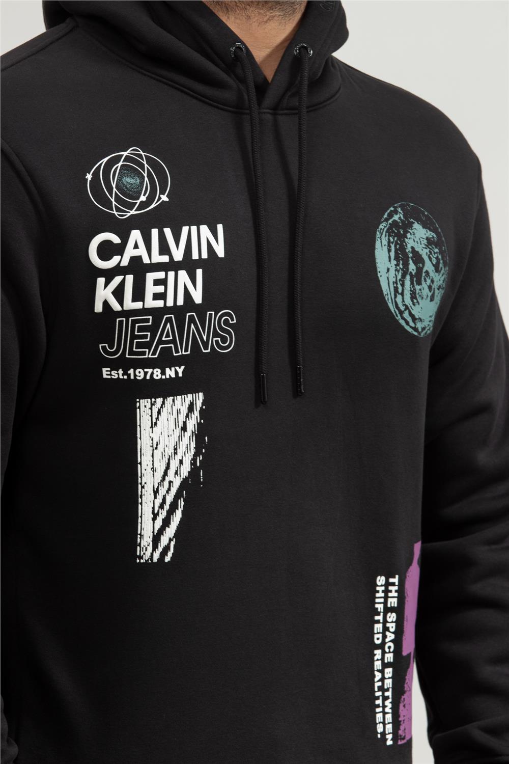 Calvin Klein Future Fade Erkek Kapüşonlu Sweatshirt