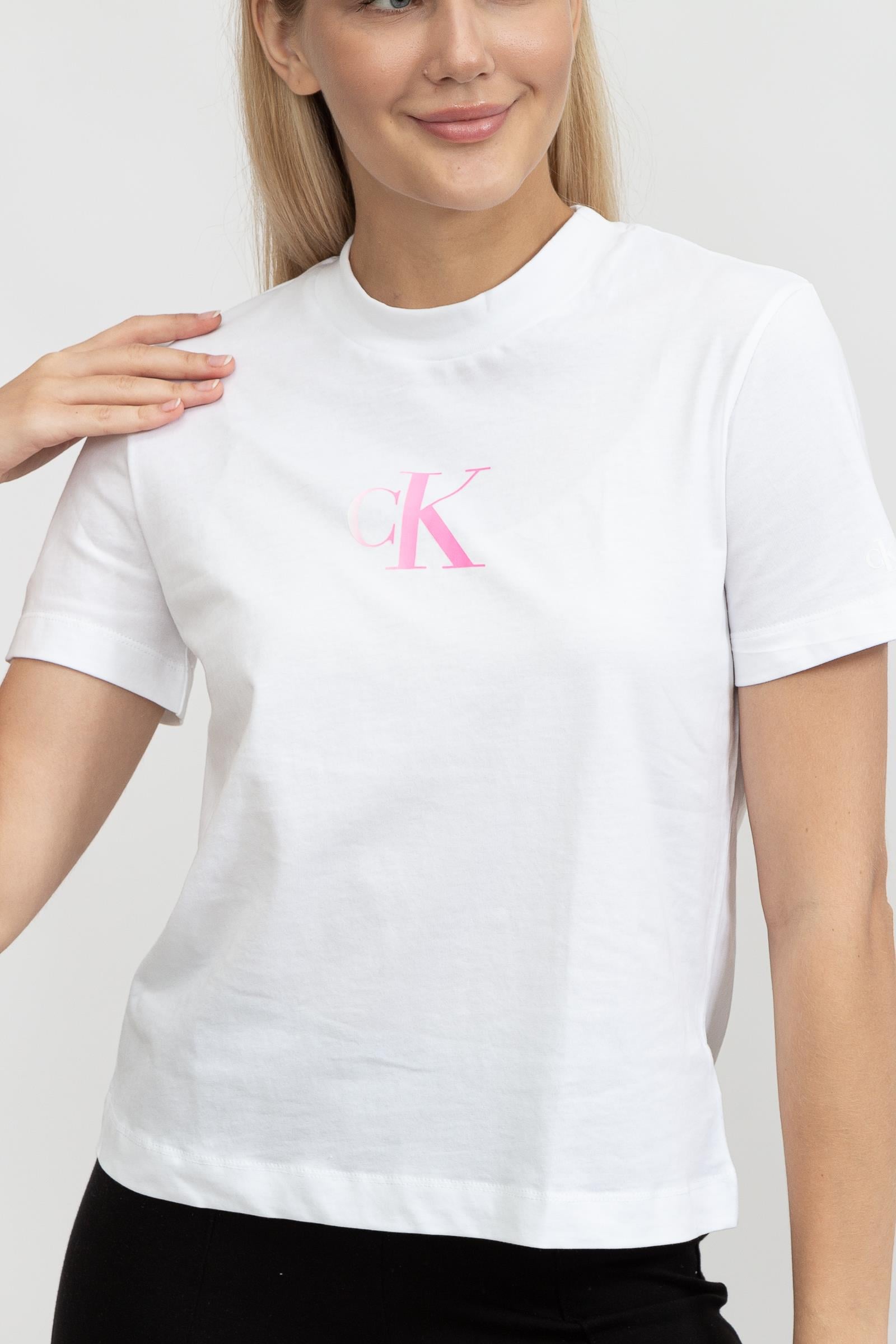 Calvin Klein Gradient Ck Kadın Bisiklet Yaka T-Shirt