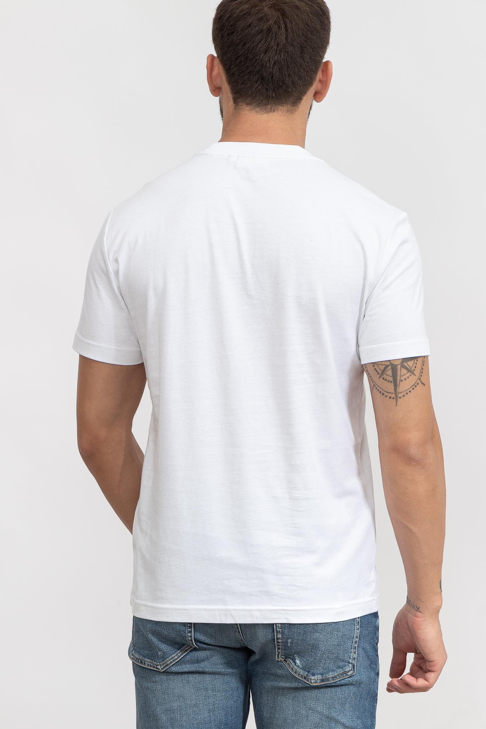 Calvin Klein Graphic Triple Logo Erkek Bisiklet Yaka T-Shirt
