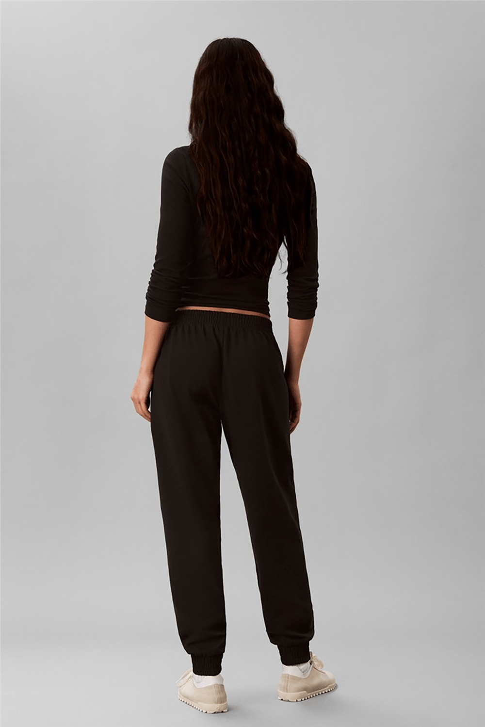 Calvin Klein Heavy Jersey Jogger- Graphic Kadın Pijama Altı Siyah