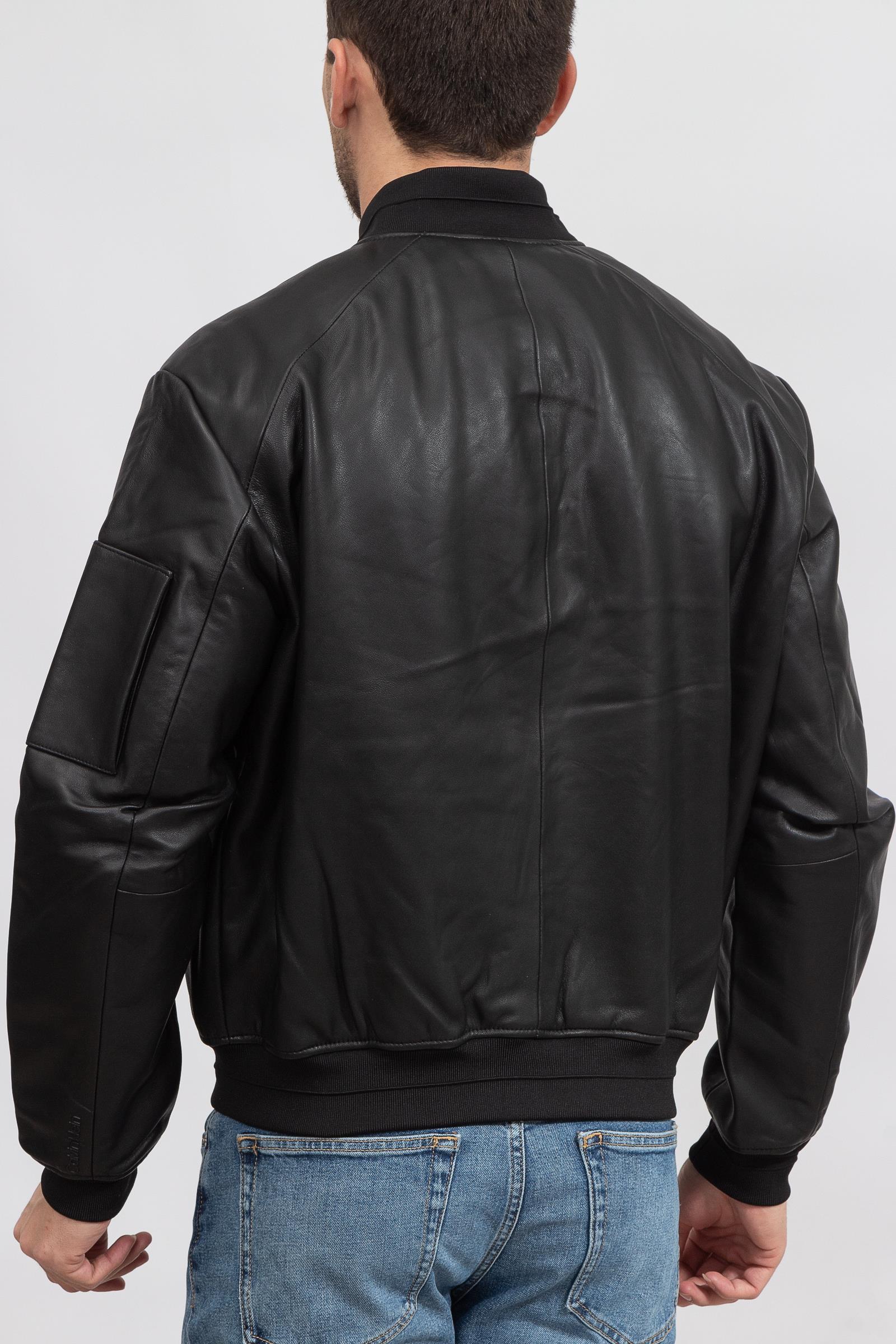 Calvin Klein Hero Bomber Erkek Deri Mont