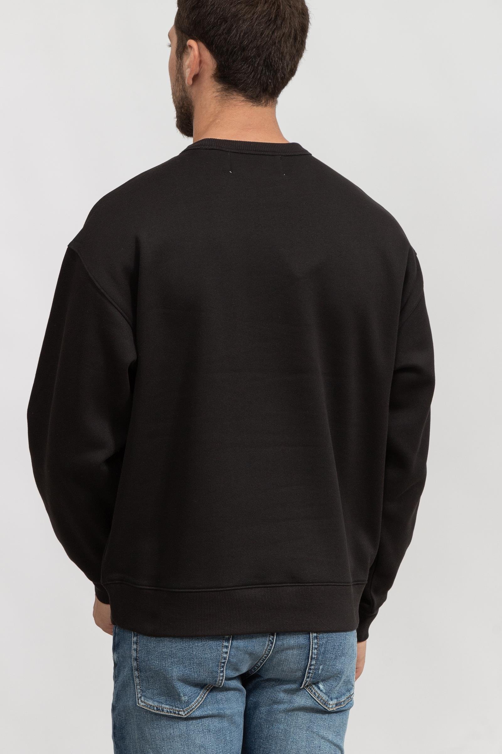 Calvin Klein High Shine Ck Instit Crew Neck Erkek Bisiklet Yaka Sweatshirt