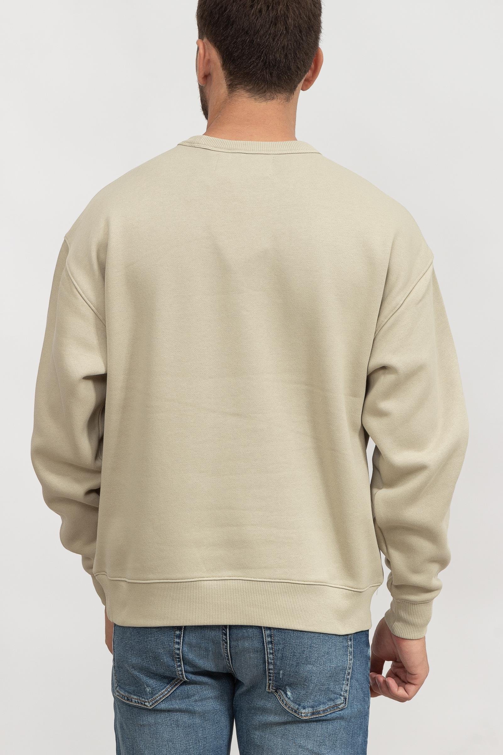 Calvin Klein High Shine Ck Instit Crew Neck Erkek Bisiklet Yaka Sweatshirt