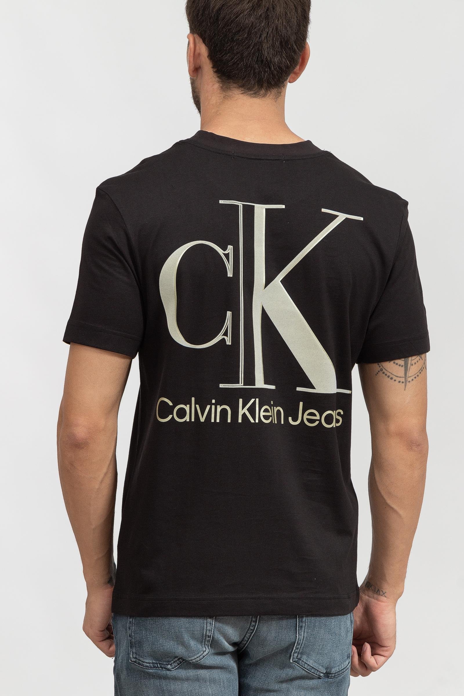 Calvin Klein High Shine Ck Institutional Erkek Bisiklet Yaka T-Shirt