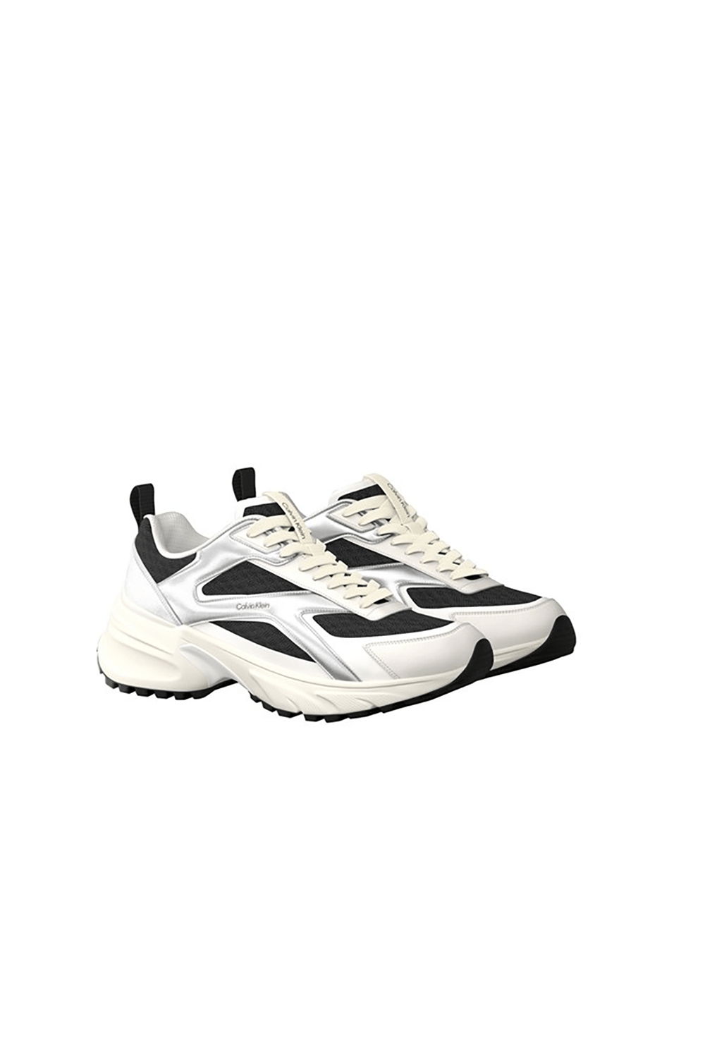 Calvin Klein Hike Run Ckstripe Mesh Met Kadın Sneaker Siyah
