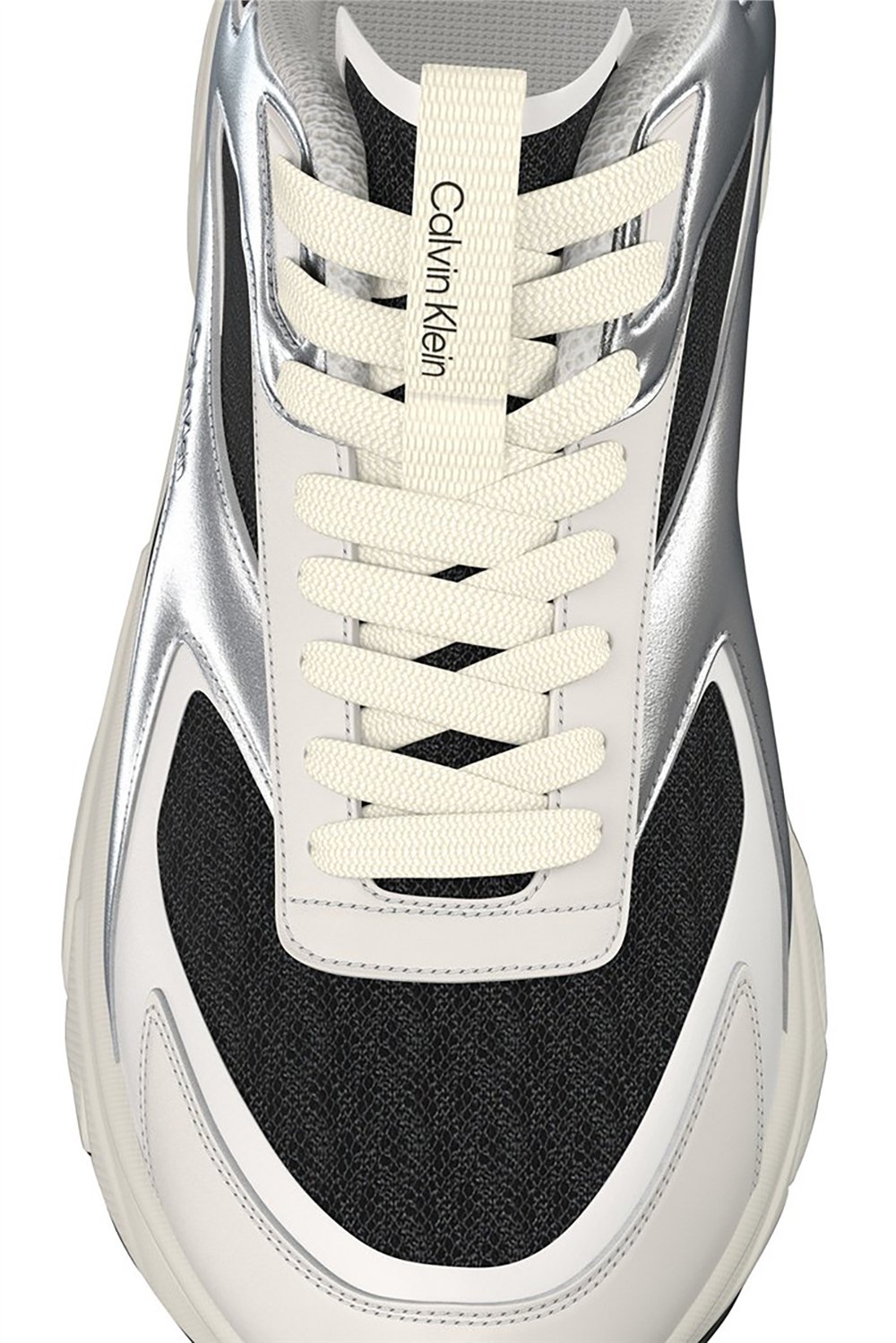Calvin Klein Hike Run Ckstripe Mesh Met Kadın Sneaker Siyah