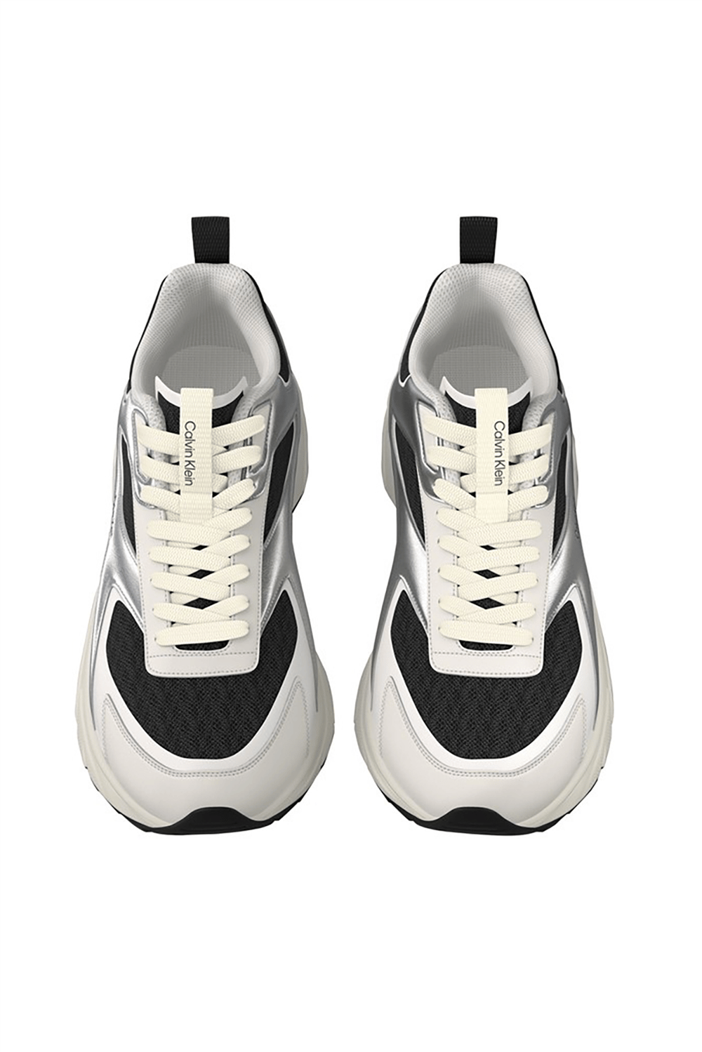 Calvin Klein Hike Run Ckstripe Mesh Met Kadın Sneaker Siyah