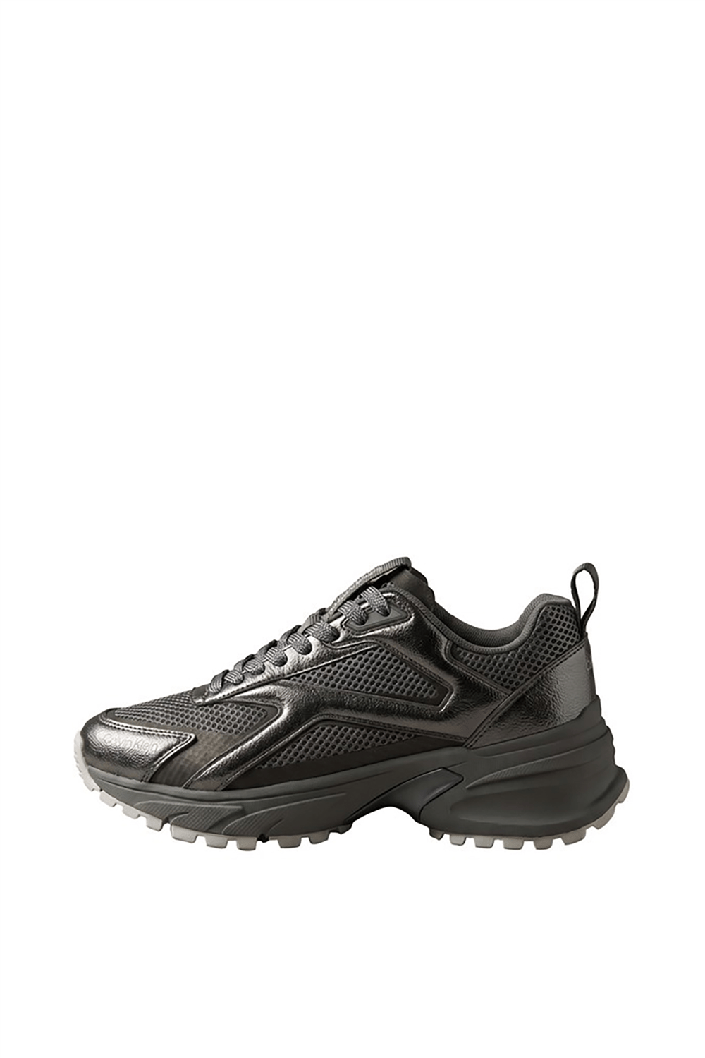 Calvin Klein Hike Runn Ck Stripe Mesh-Lth Met Kadın Sneaker Gri