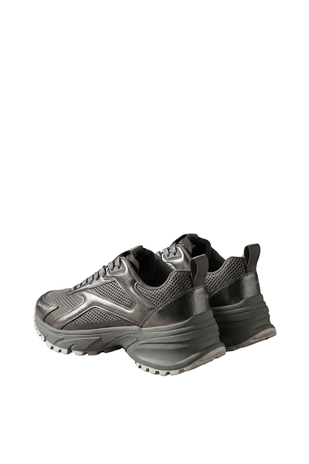 Calvin Klein Hike Runn Ck Stripe Mesh-Lth Met Kadın Sneaker Gri