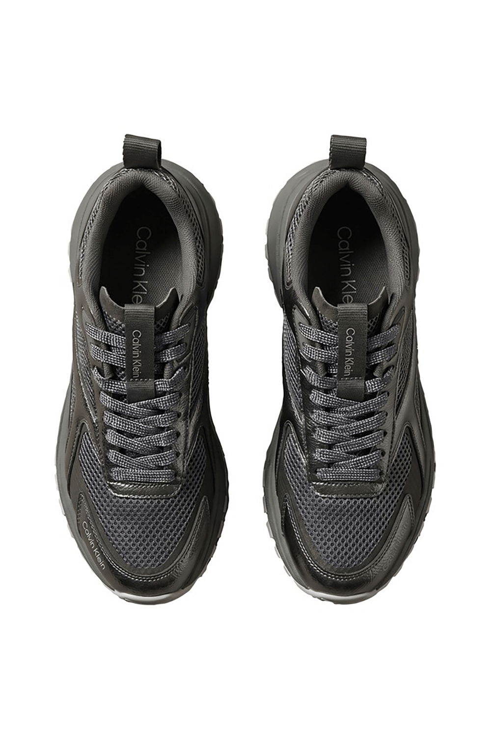 Calvin Klein Hike Runn Ck Stripe Mesh-Lth Met Kadın Sneaker Gri