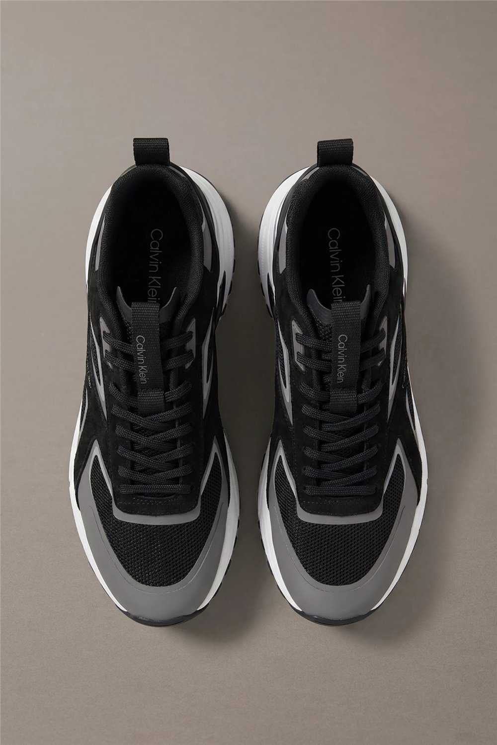 Calvin Klein Hike Runner Ck Stripe Mix Ny-Su Erkek Sneaker Siyah