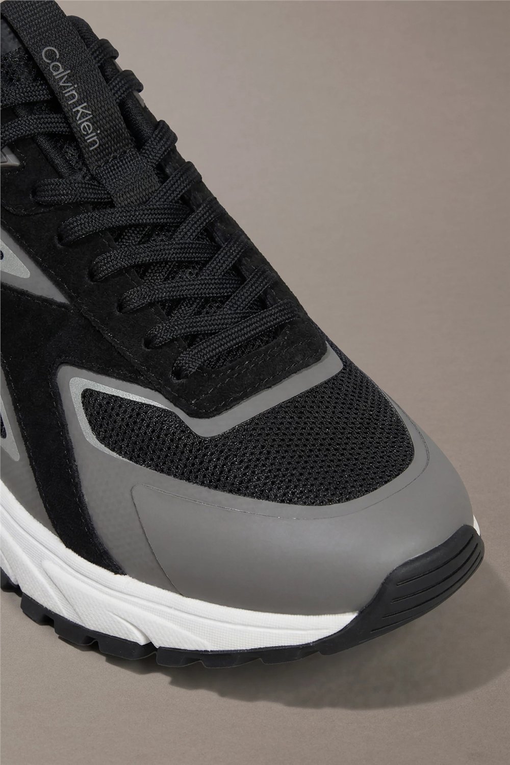 Calvin Klein Hike Runner Ck Stripe Mix Ny-Su Erkek Sneaker Siyah