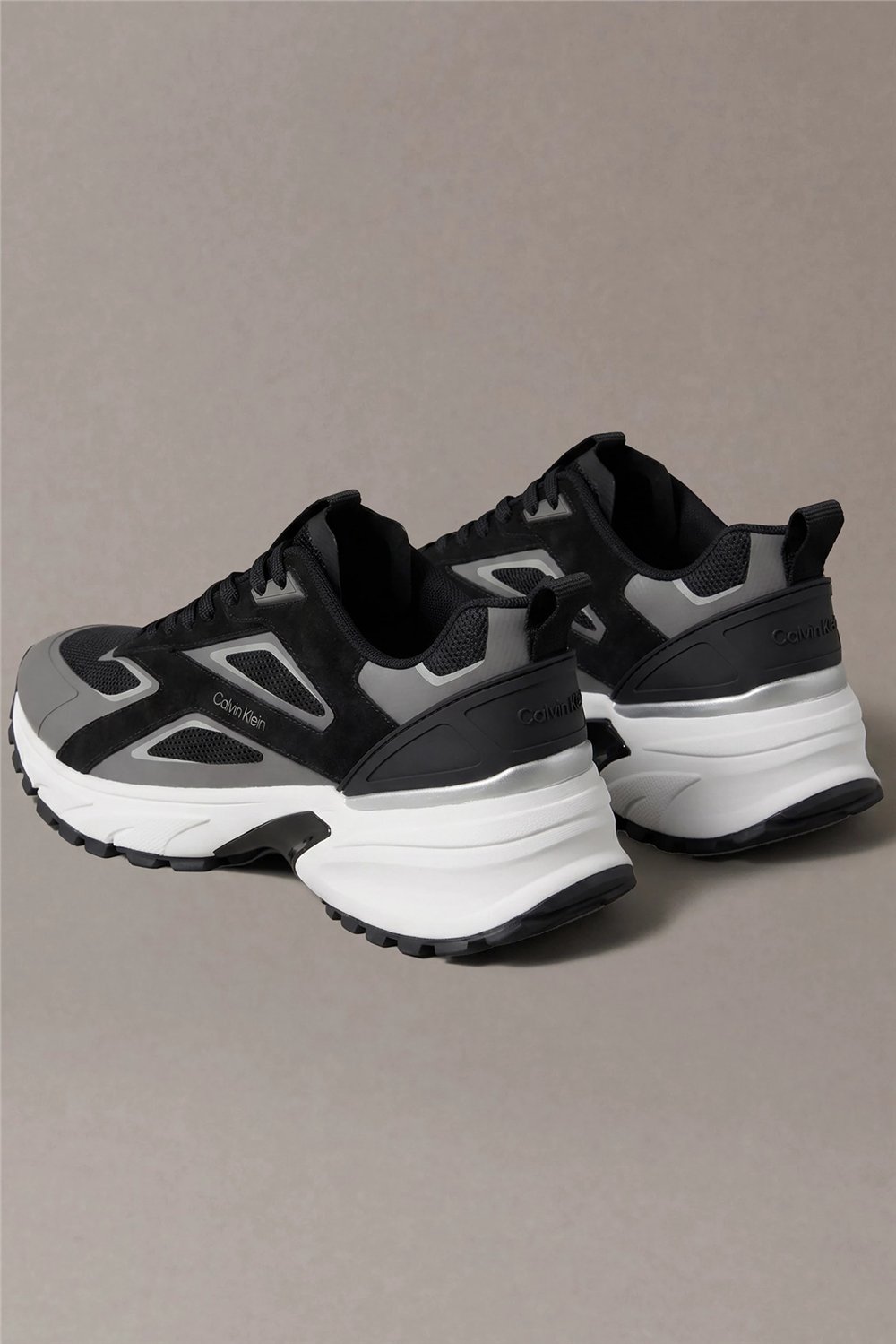 Calvin Klein Hike Runner Ck Stripe Mix Ny-Su Erkek Sneaker Siyah