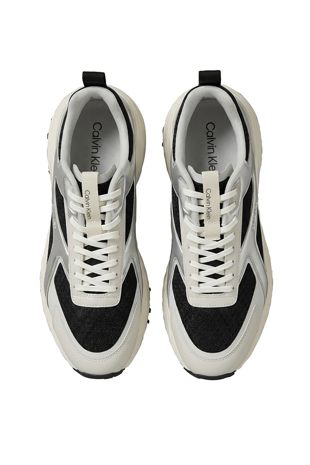 Calvin Klein Hike Runner Ckstripe Met Mix Mat Erkek Sneaker Siyah