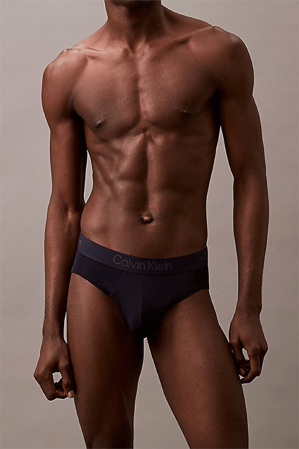 Calvin Klein Hip Brief 3Pk Erkek 3lü Boxer Mavi