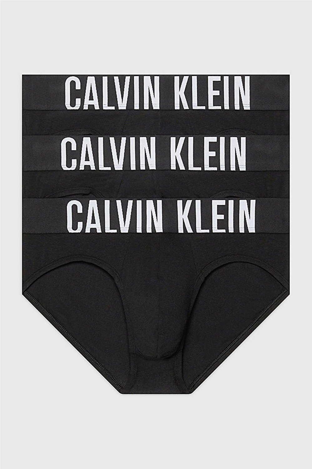 Calvin Klein Hip Brief 3Pk Erkek 3lü Boxer Siyah