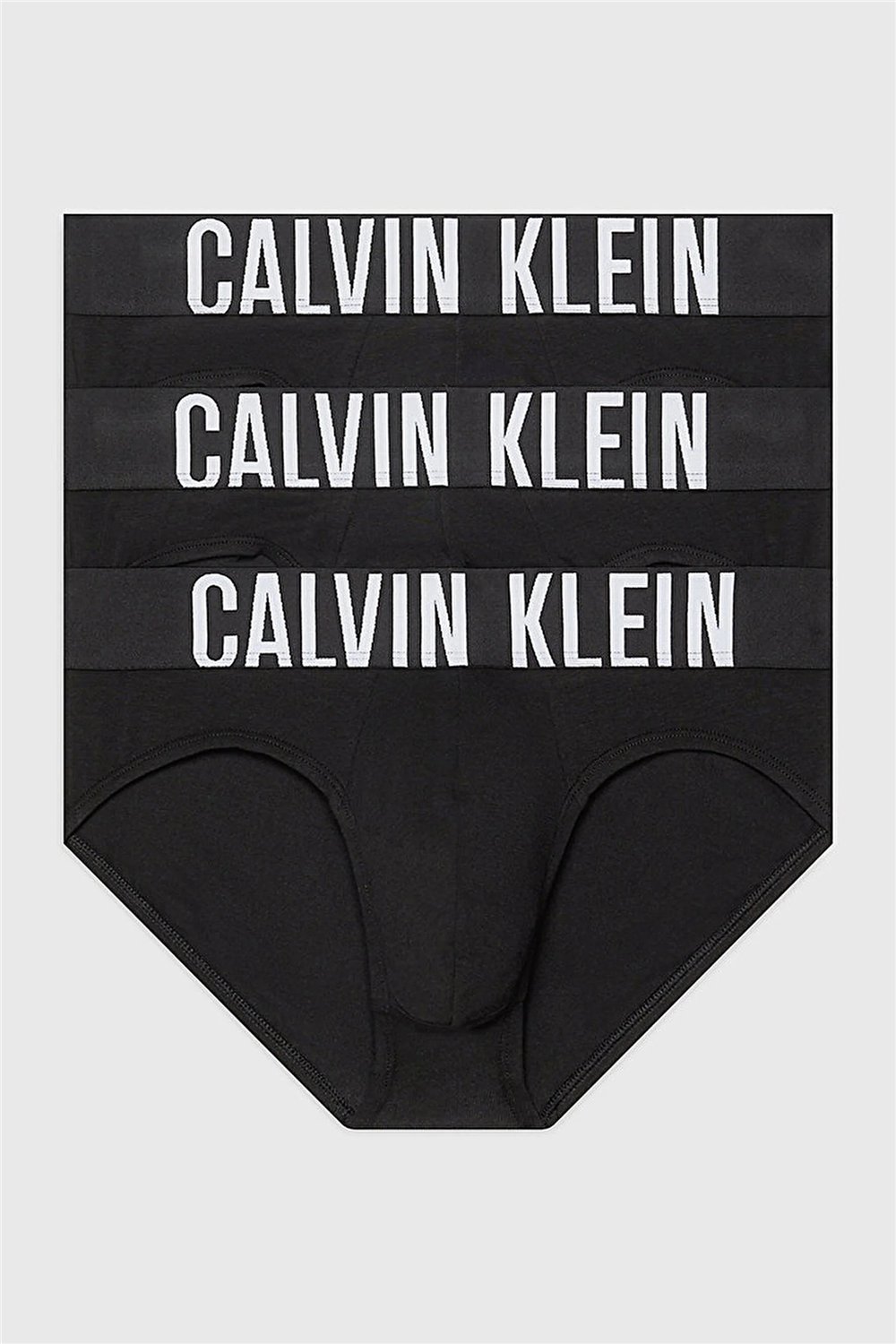 Calvin Klein Hip Brief 3Pk Erkek 3lü Boxer Siyah