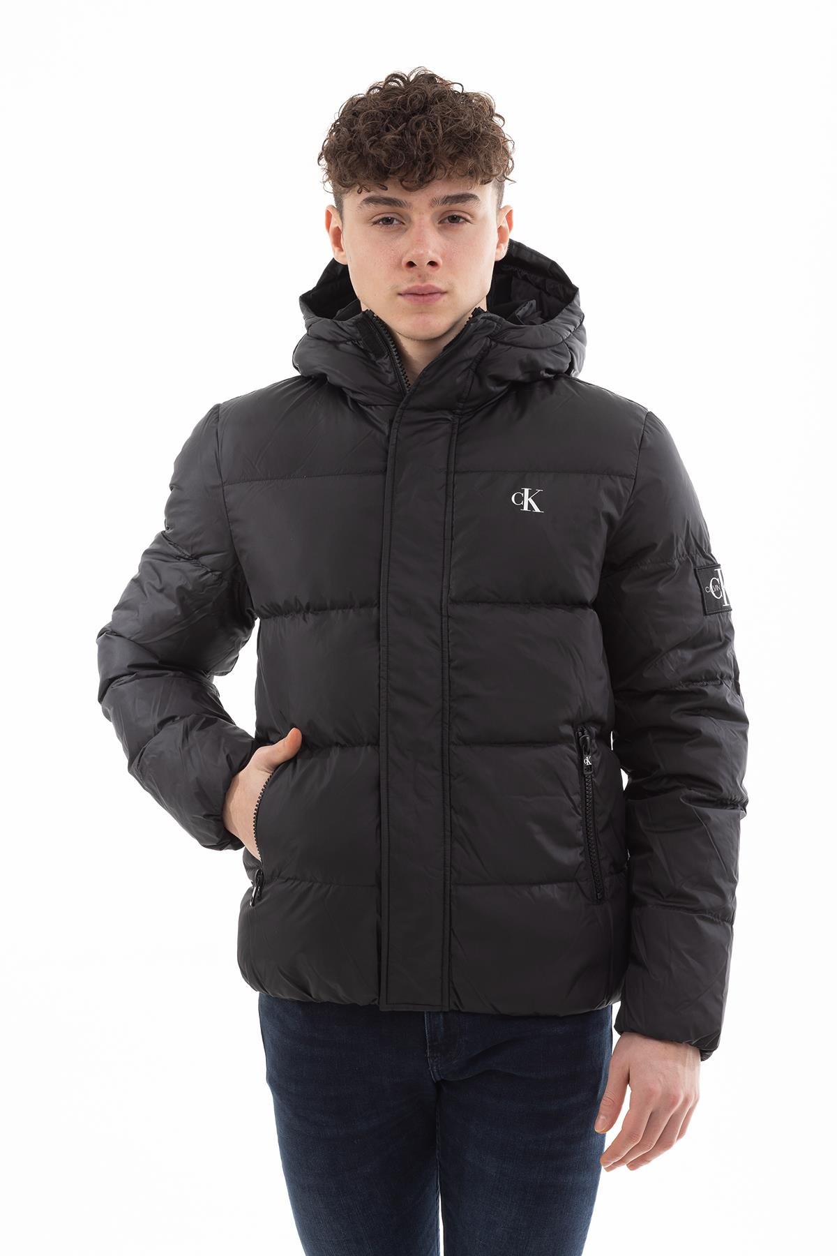 Calvin Klein Hooded Down Puffer Erkek Mont