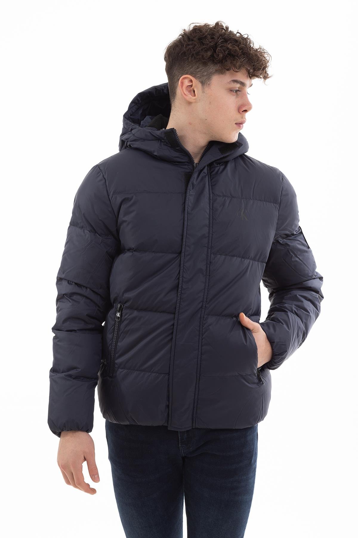 Calvin Klein Hooded Down Puffer Erkek Mont