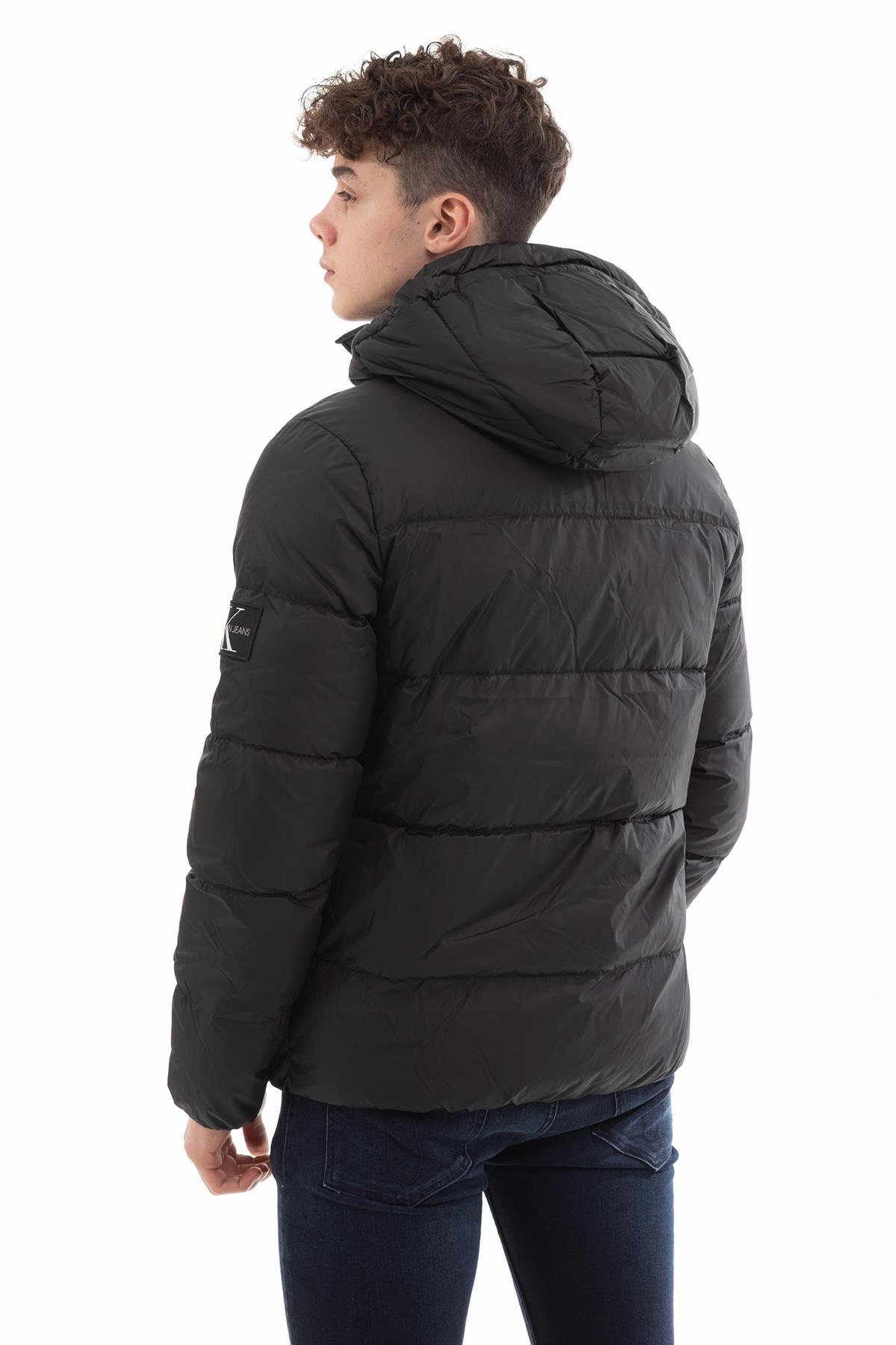 Calvin Klein Hooded Down Puffer Erkek Mont