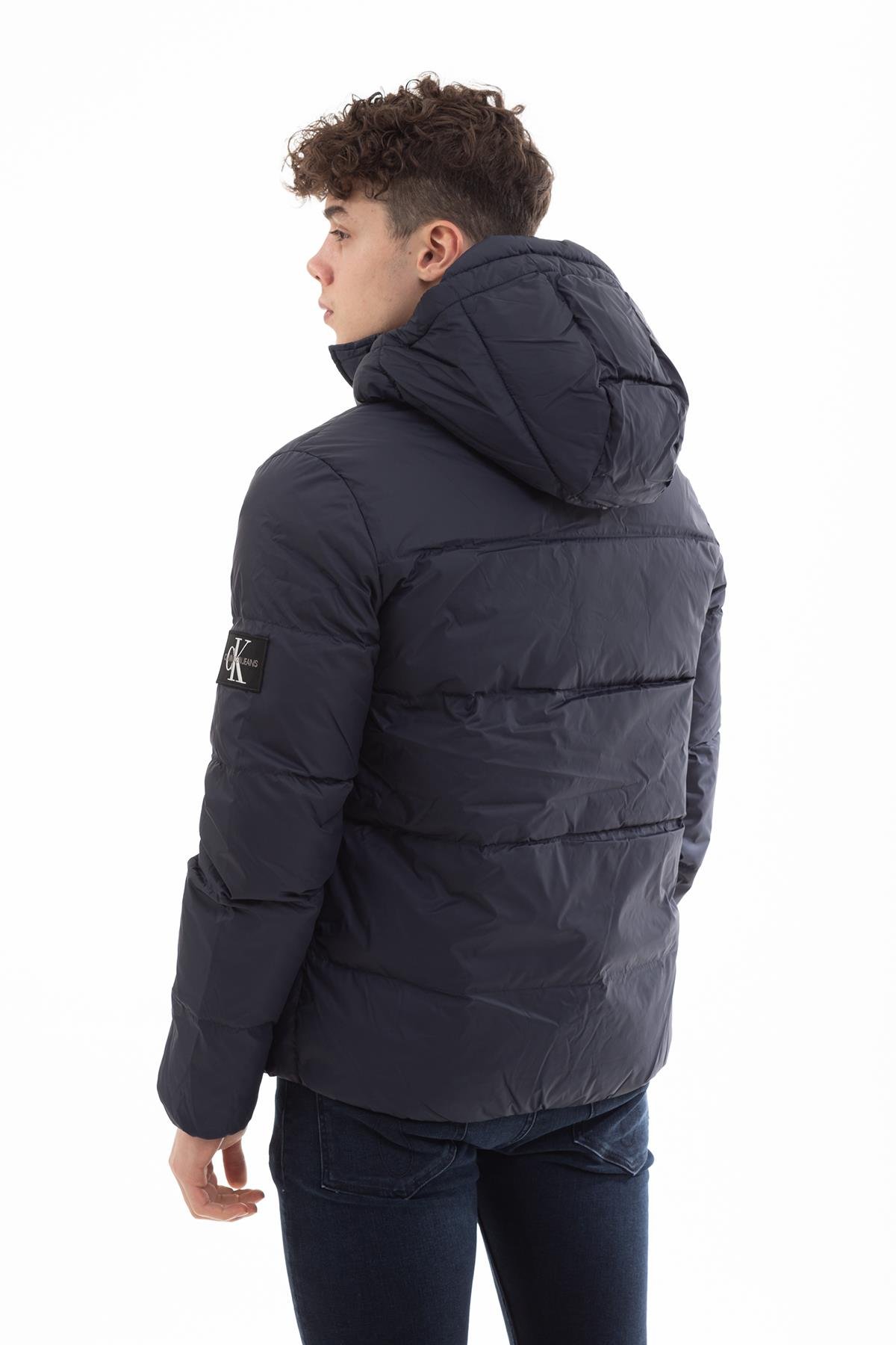 Calvin Klein Hooded Down Puffer Erkek Mont