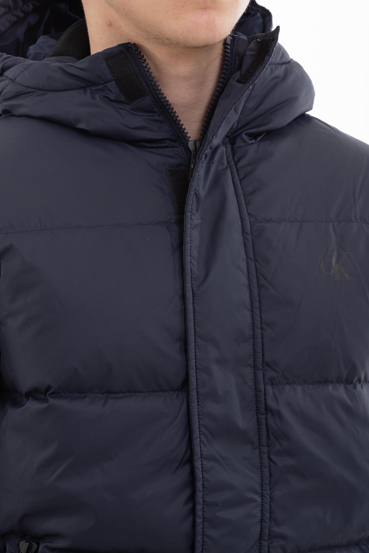 Calvin Klein Hooded Down Puffer Erkek Mont