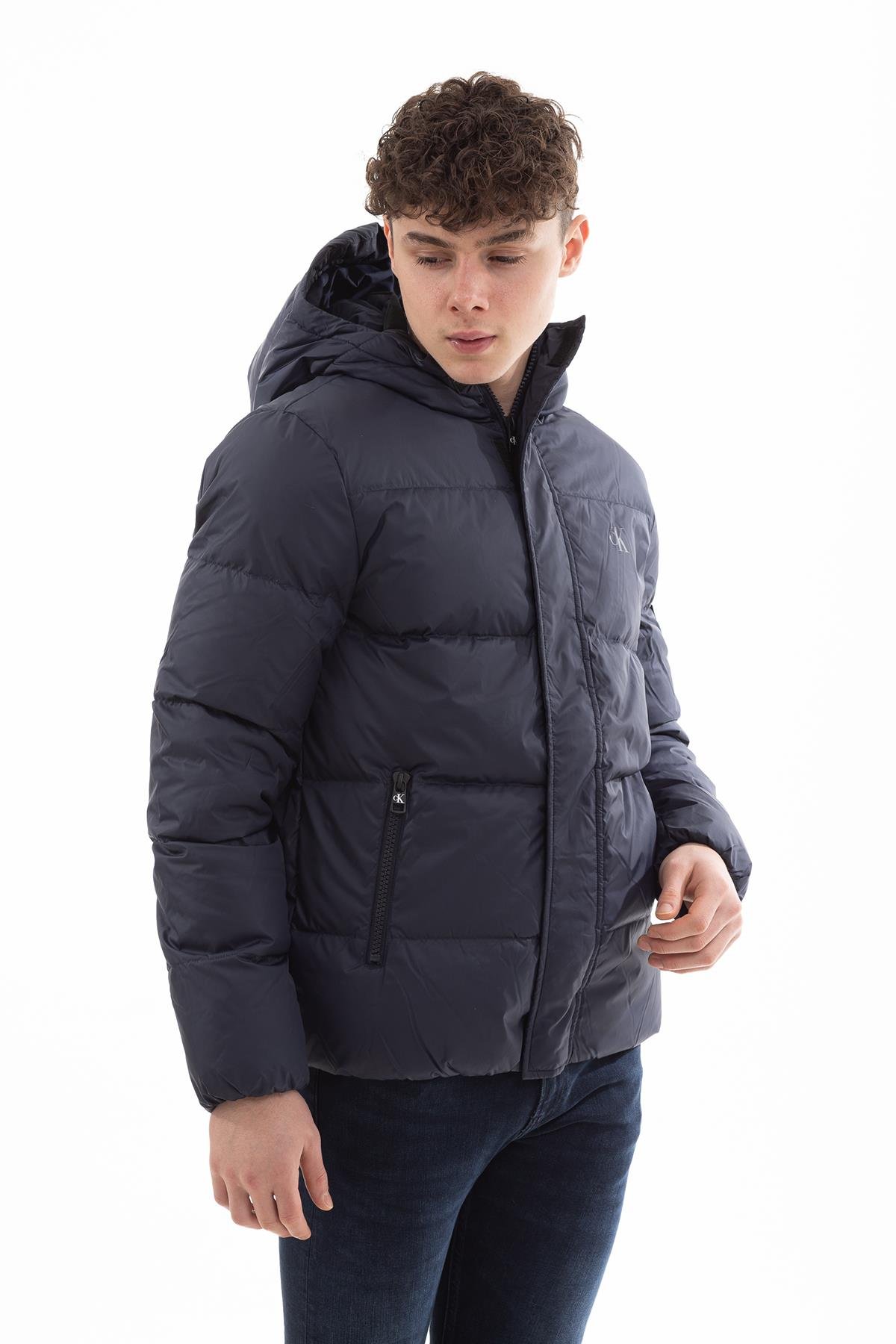 Calvin Klein Hooded Down Puffer Erkek Mont
