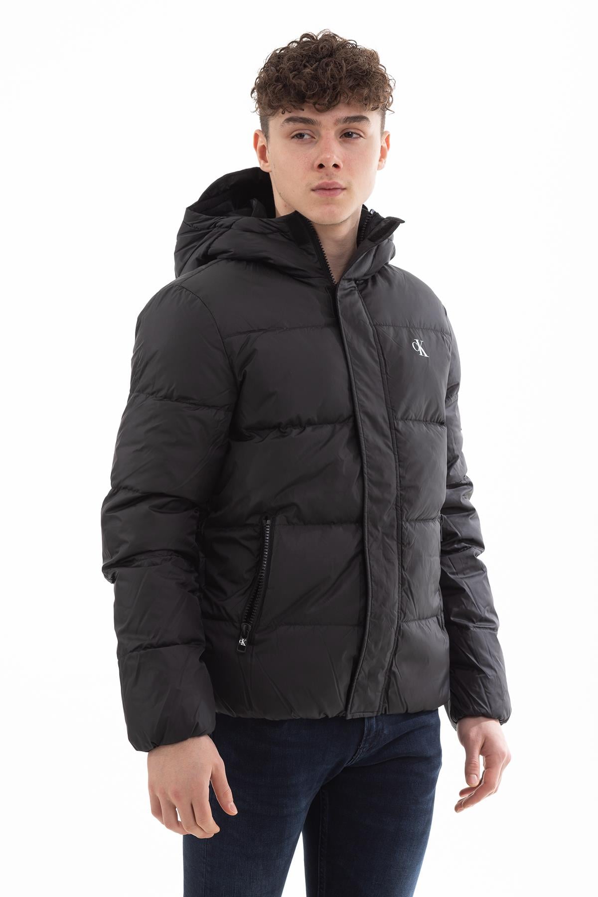 Calvin Klein Hooded Down Puffer Erkek Mont