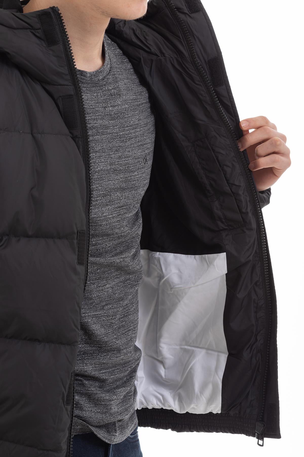 Calvin Klein Hooded Down Puffer Erkek Mont