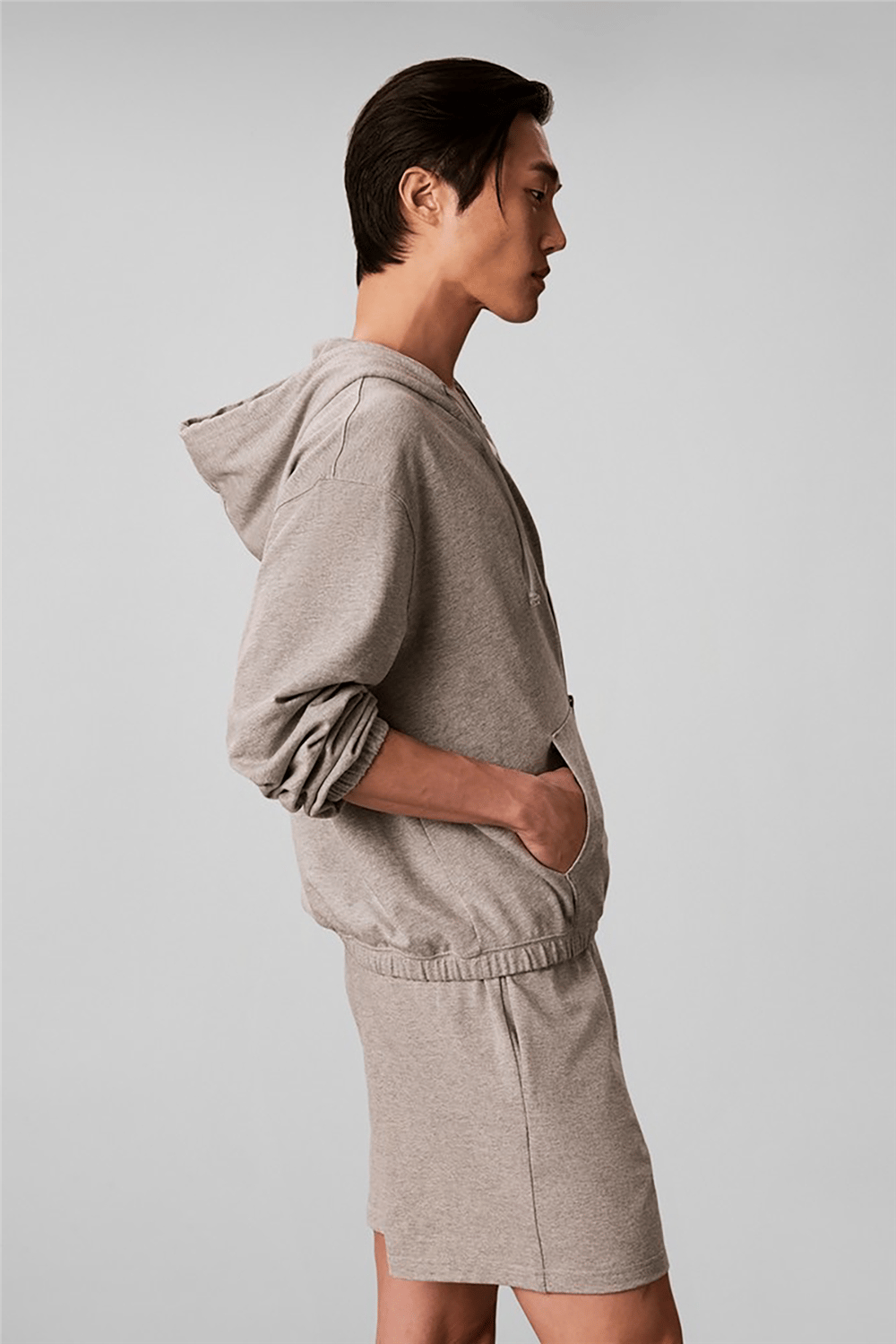 Calvin Klein Icon Essnl L/S Full Zıp Hoodıe Erkek Pijama Üstü Gri