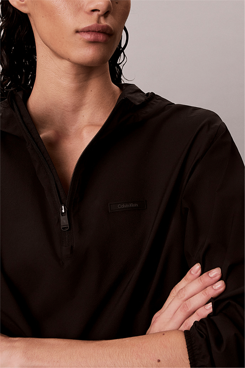 Calvin Klein Icon Sport Wınd Jacket Kadın Rüzgarlık Siyah