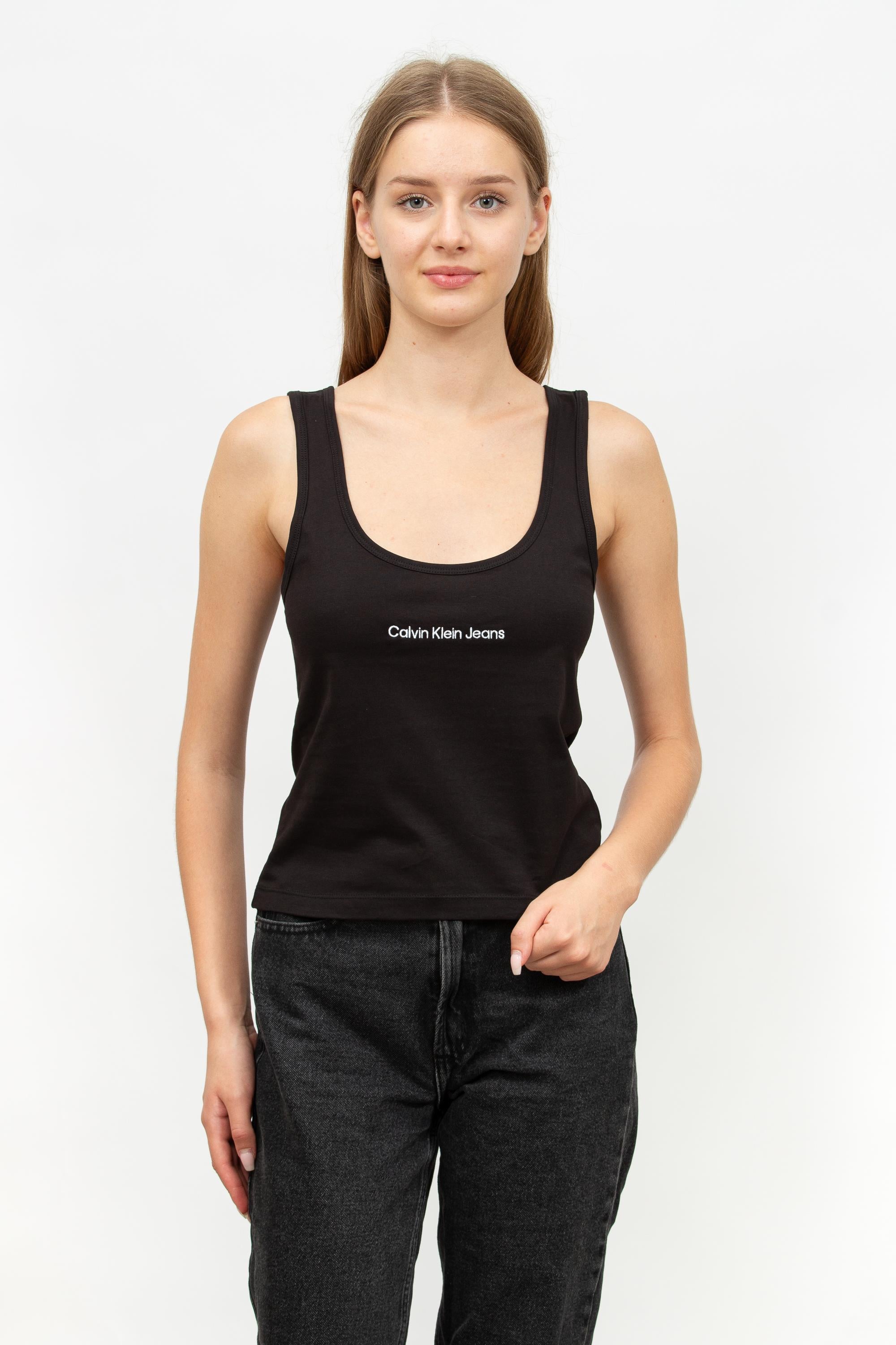 Calvin Klein Institutional Straight Kadın Bisiklet Yaka T-Shirt