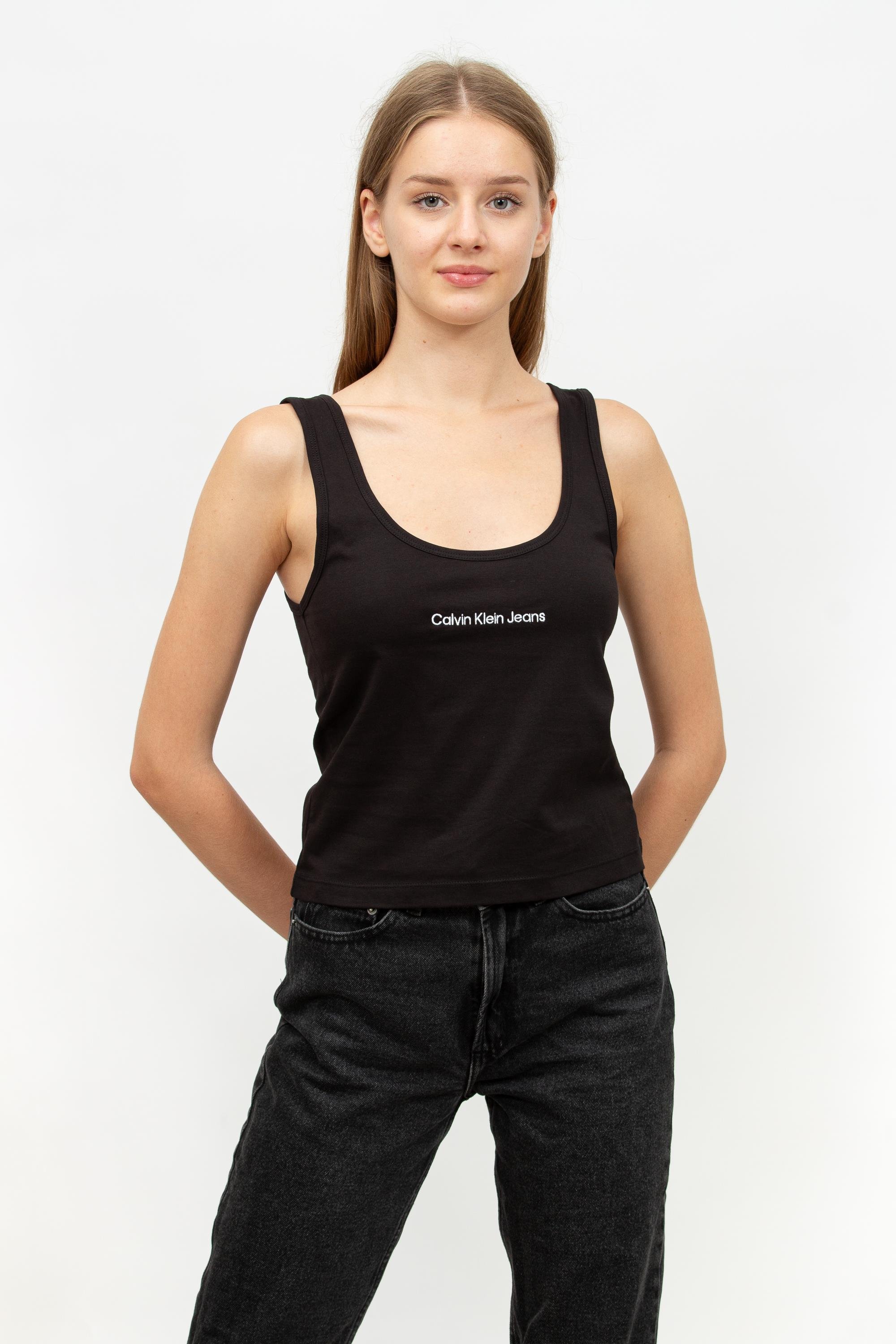 Calvin Klein Institutional Straight Kadın Bisiklet Yaka T-Shirt
