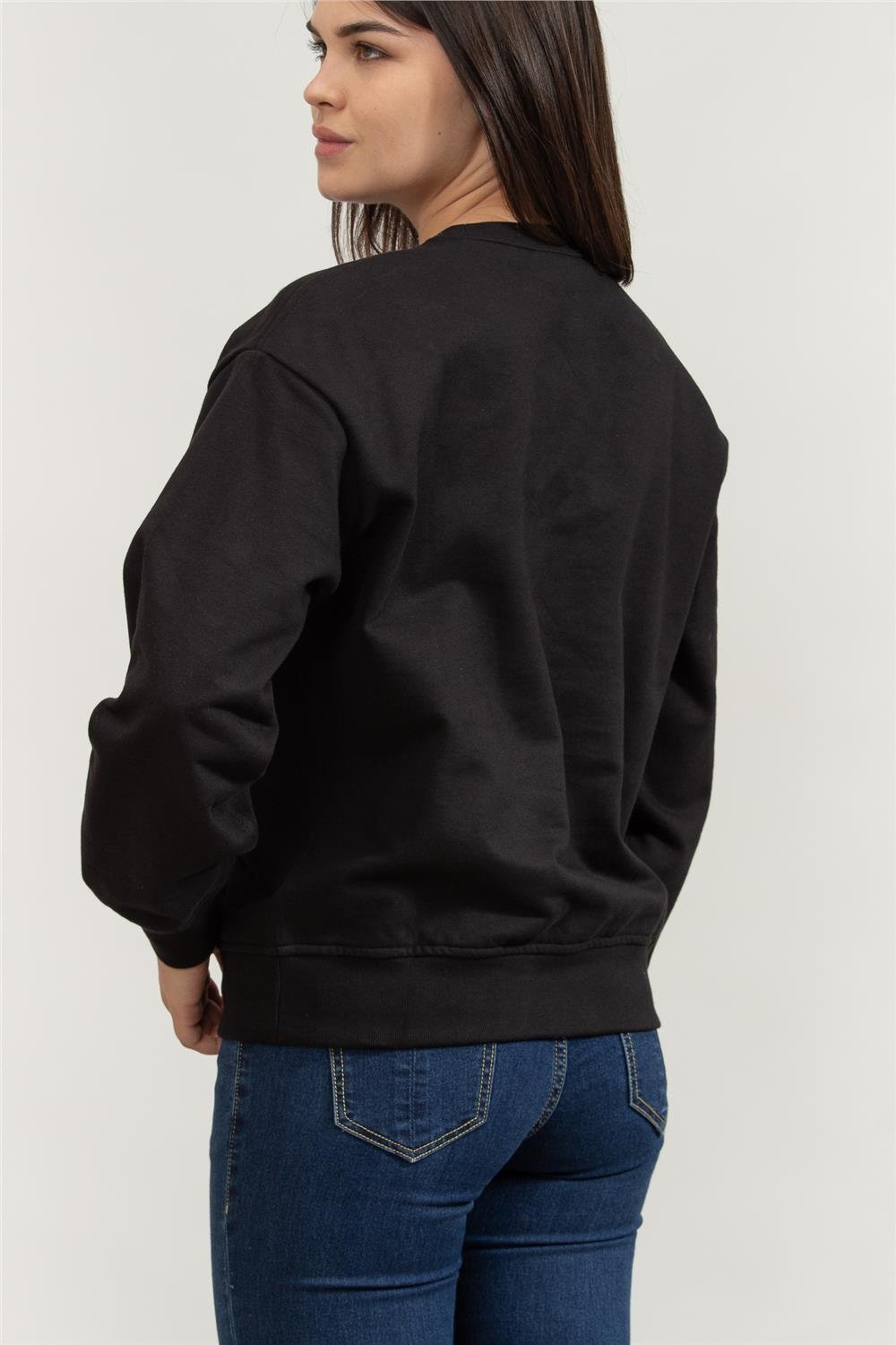 Calvin Klein Kadın Bisiklet Yaka Sweatshirt