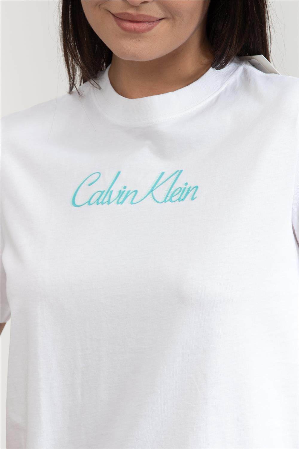 Calvin Klein Kadın Bisiklet Yaka T-Shirt