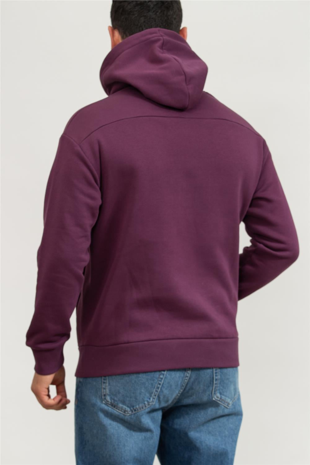 Calvin Klein Layered Gel Logo Erkek Kapüşonlu Sweatshirt
